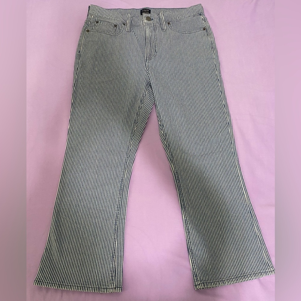 J.Crew Striped Jeans